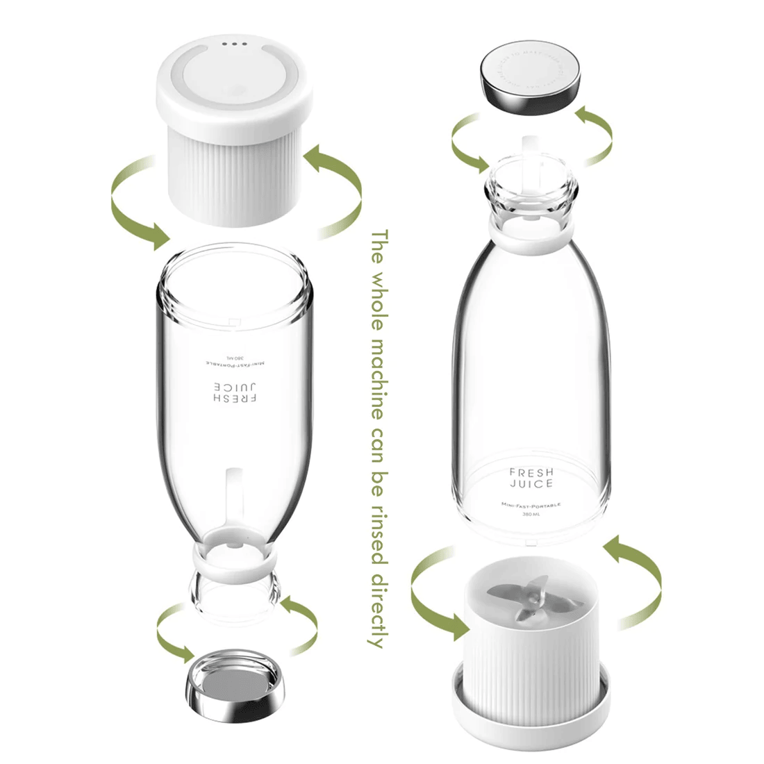 Skorter portable for milkshakes and smoothies