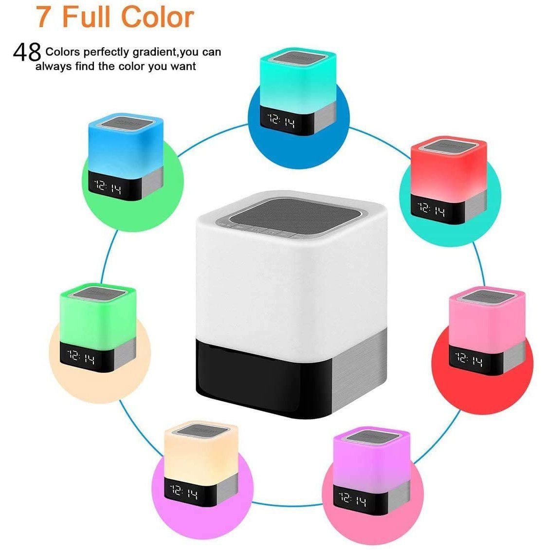 Skorter | Bluetooth Speaker Touch Sensor Nightstand Lamp