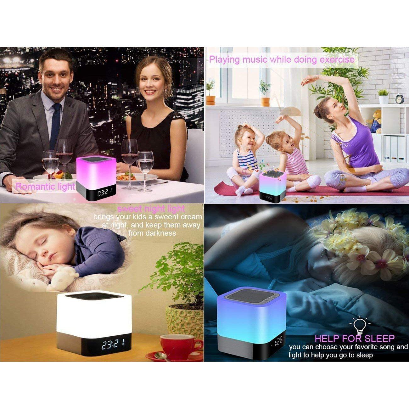 Skorter | Bluetooth Speaker Touch Sensor Nightstand Lamp