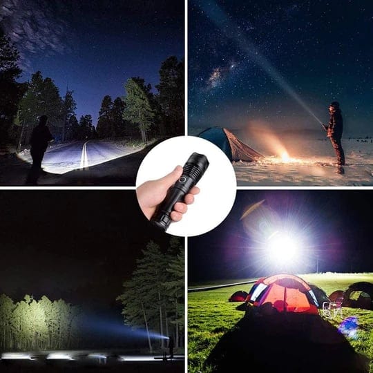 ApexBeam™ LED Rechargeable Tactical Laser Flashlight