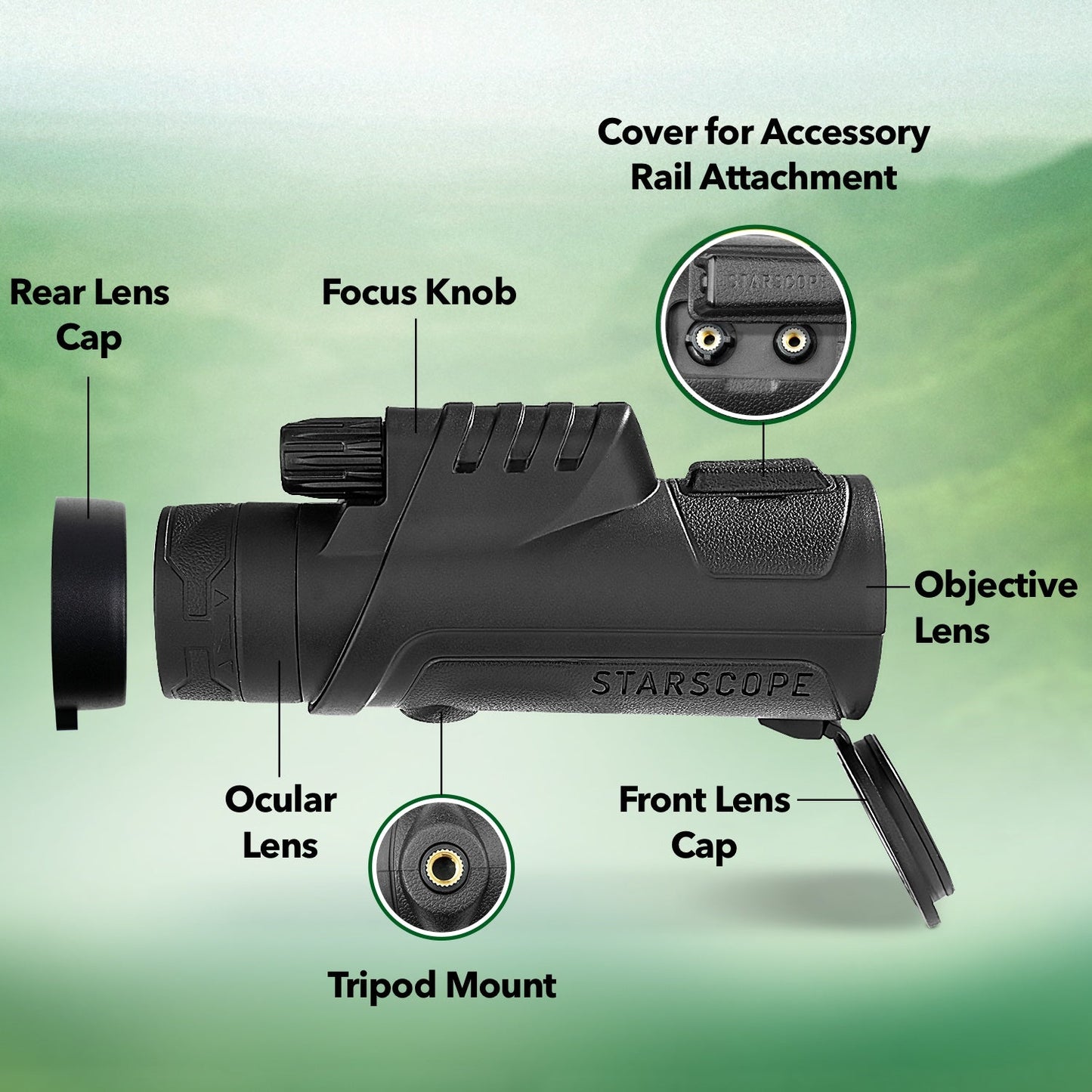 Skorter | Starscope Monocular Master - Enhanced Viewing, Clear and Sharp