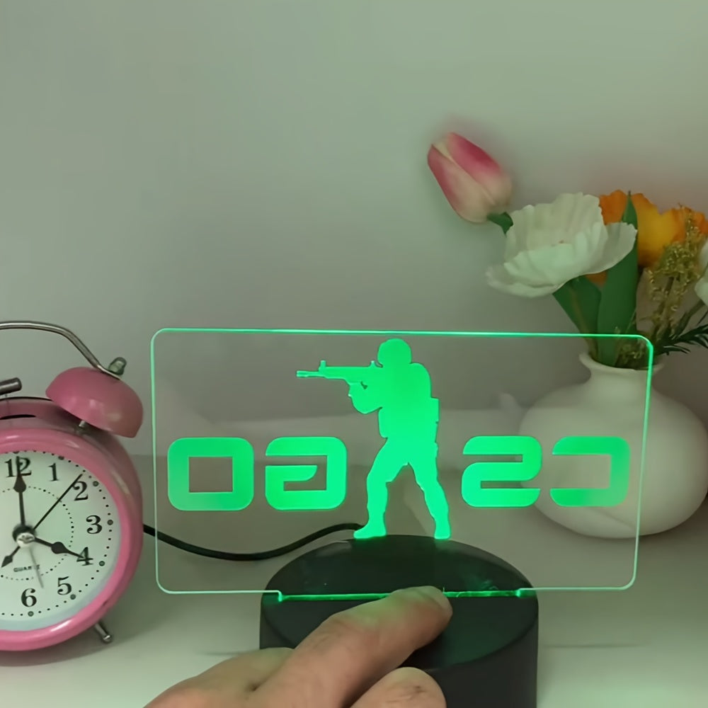 Skorter | LumiAnime - 3D Acrylic Gaming LED Table Lamp, Touch Controlled, USB Powered