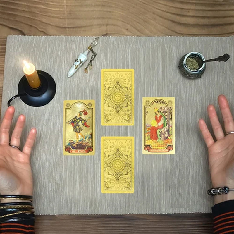 Skorter | Explore the Mystical World of Tarot Gold Foil Tarot