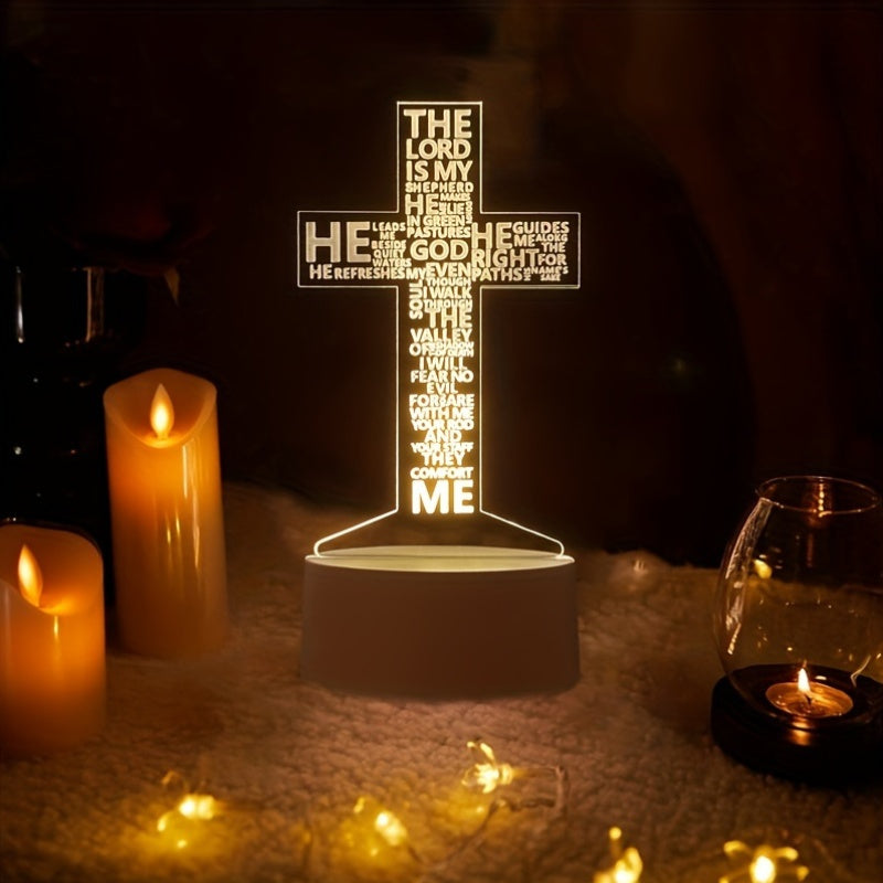 Skorter | CrossLight - 3D LED Night Light Acrylic USB-powered