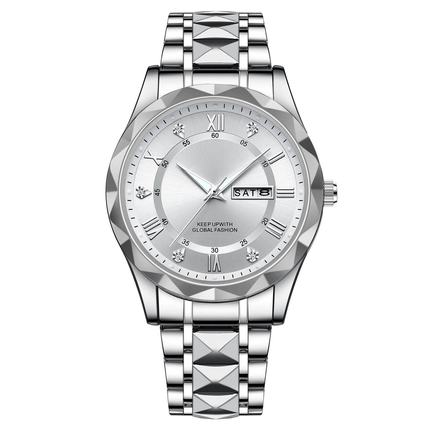 Skorter | Waterproof Luminous Stainless Steel Two-tone Quartz Men's Watch
