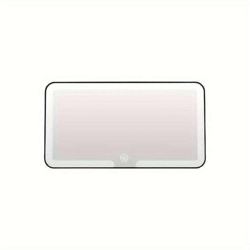 Skorter | Car Sunshade Makeup Mirror with 3 Light Modes – LED Adjustable, USB Charging Capability, Portable Design