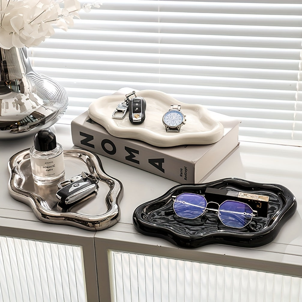 Skorter | CloudDish - Large Molded Ceramic Jewelry Bowl | For Chains, Earrings & Glasses