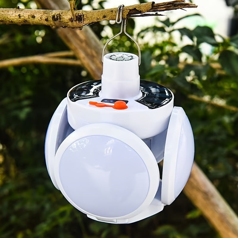 Skorter | SolarFold - Portable USB Rechargeable LED Camping Light, Ideal