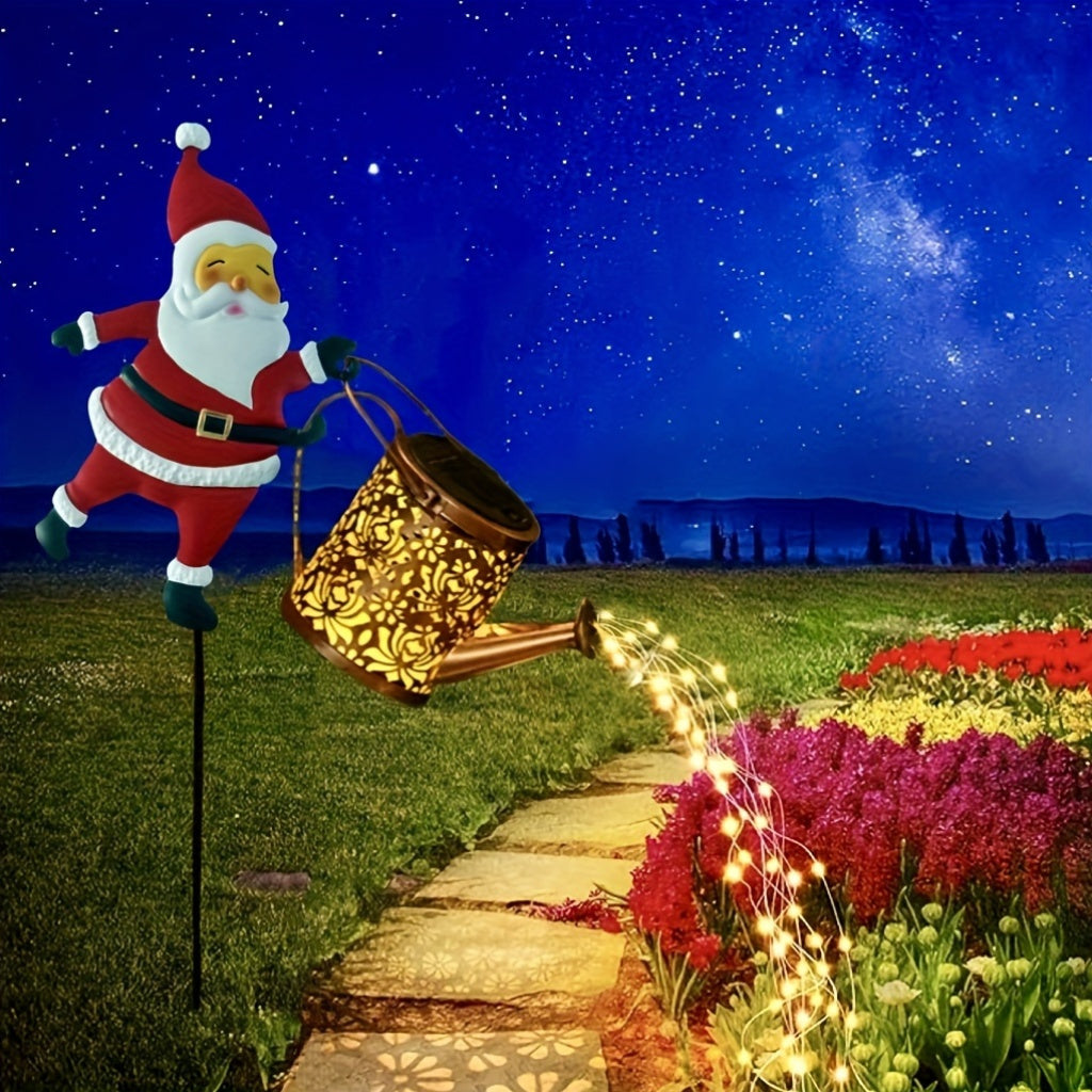 Skorter | LumiLicht - Solar Energy Waterfall LED Garden Lighting, Decorative Watering Can
