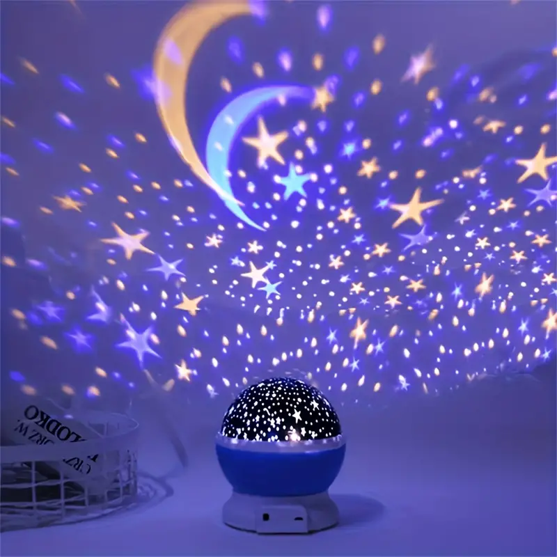 Skorter | Luna Star Projector Night Lamp – With Music and Colorful Light Show