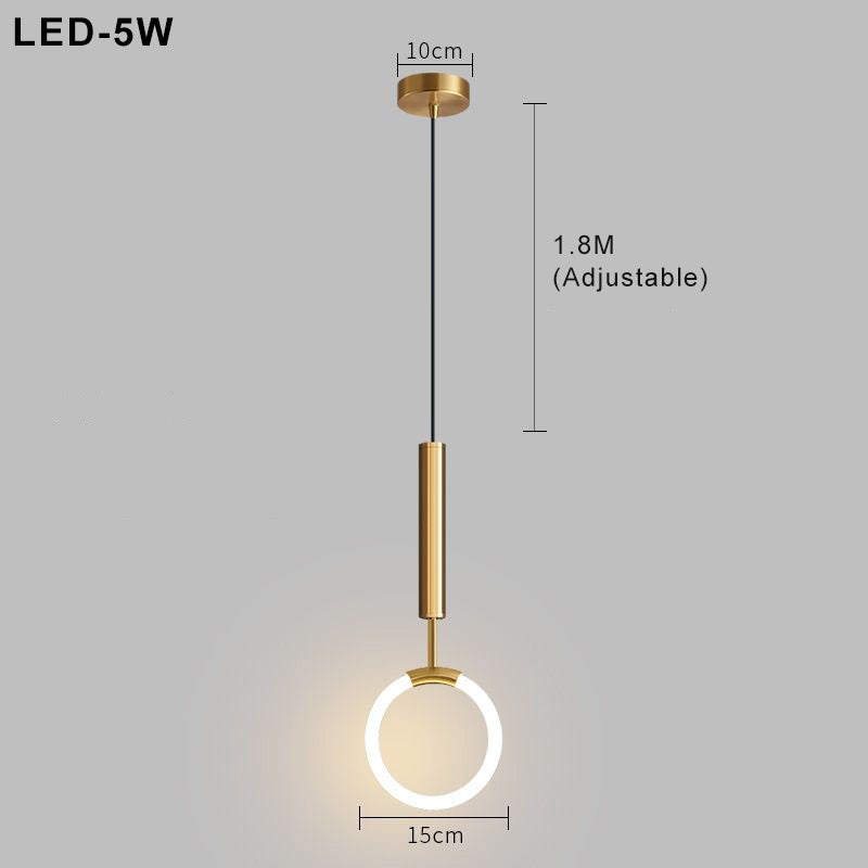 Skorter | LED Pendant Light Fixture - Nordic Design with Simple Style - Ideal for Dining Room, Kitchen, and Living Room Lighting