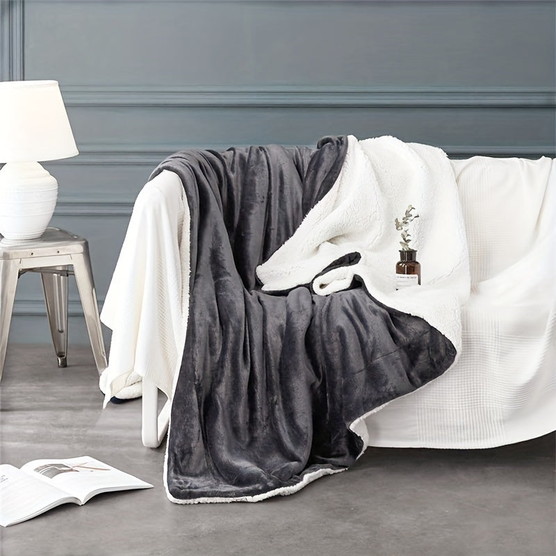 Skorter | Sherpa Fleece Blanket - Soft and Warmer, Suitable for Sofa and Couch, All-Season
