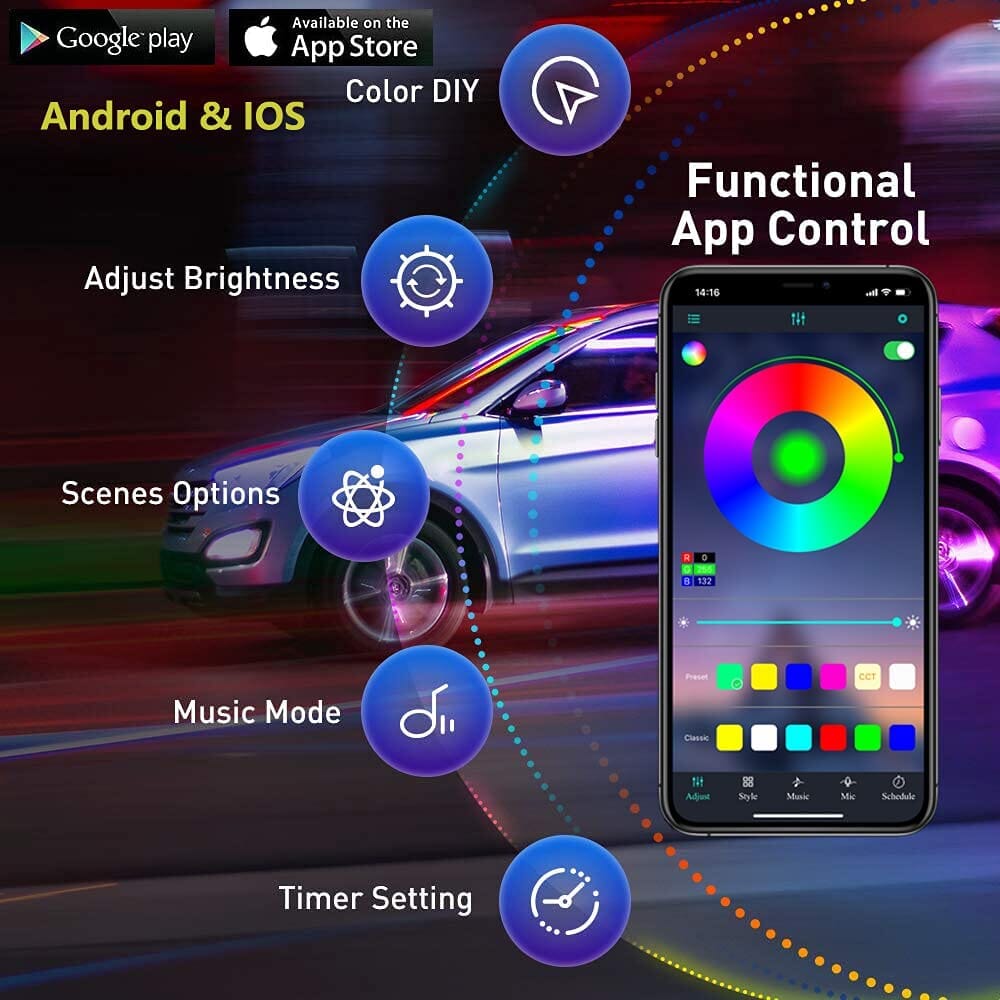 Skorter | Car LED Strip Ambient Light Kit