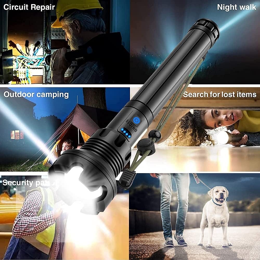 ApexBeam™ LED Rechargeable Tactical Laser Flashlight
