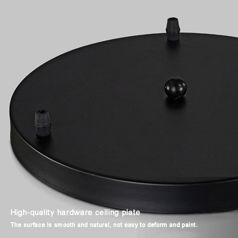Ceiling Canopy Base for Pendant Light Multi Size DIY Black/White/Gold Plate 3/4/5 - SKØRTER