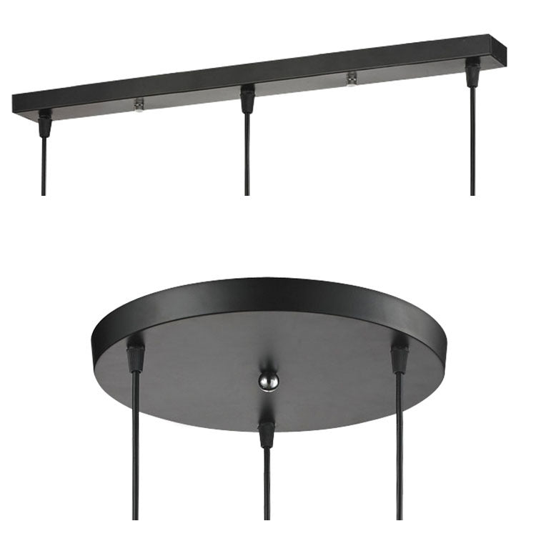 Ceiling Canopy Base for Pendant Light Multi Size DIY Black/White/Gold Plate 3/4/5 - SKØRTER