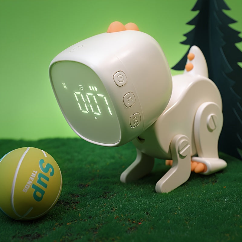 Skorter | TimeDino - Slim Cartoon Alarm Clock with USB Charging Port