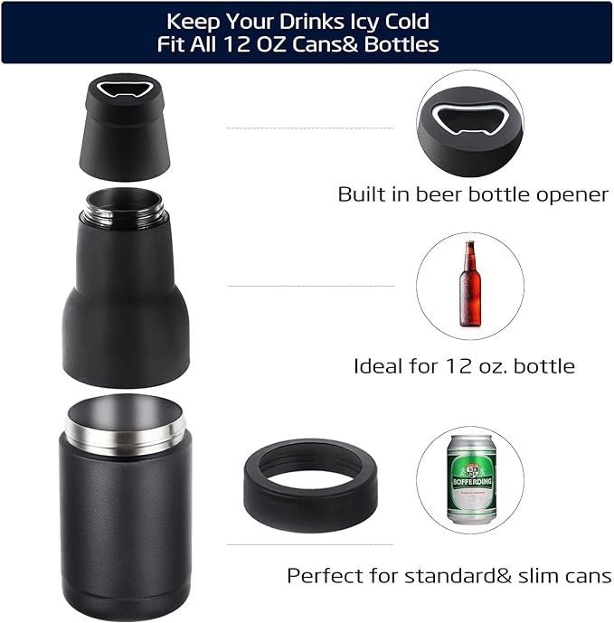 Skorter | Beer Bottle and Can Cooler with Beer Opener