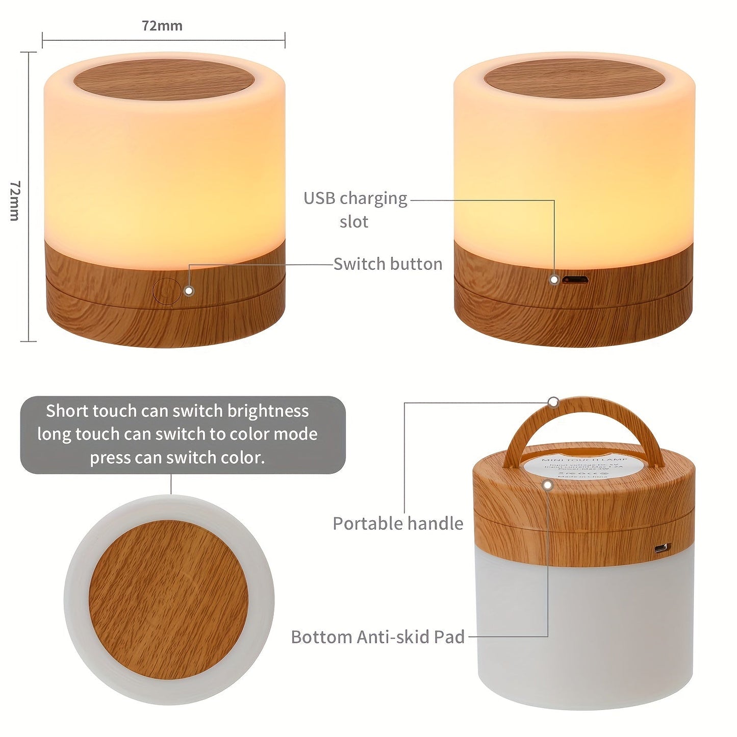 Skorter | LightAura - RGB Table Lamp Touch Control with Remote