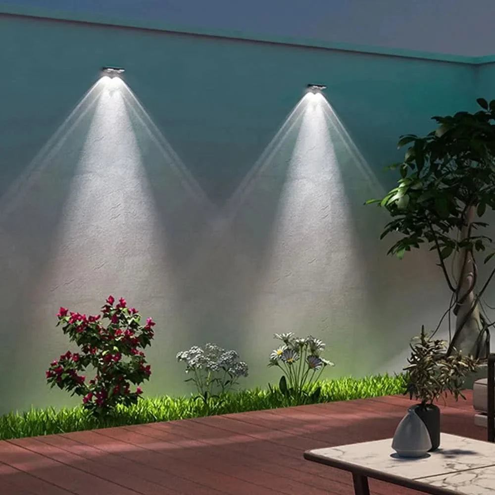 Skorter | Solar Fence Lights Outdoor Waterproof LED Wall Lamps