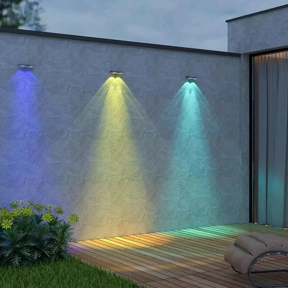 Skorter | Solar Fence Lights Outdoor Waterproof LED Wall Lamps