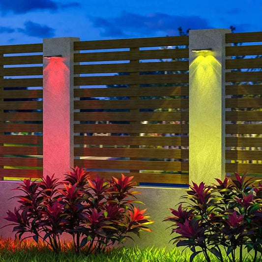 Skorter | Solar Fence Lights Outdoor Waterproof LED Wall Lamps