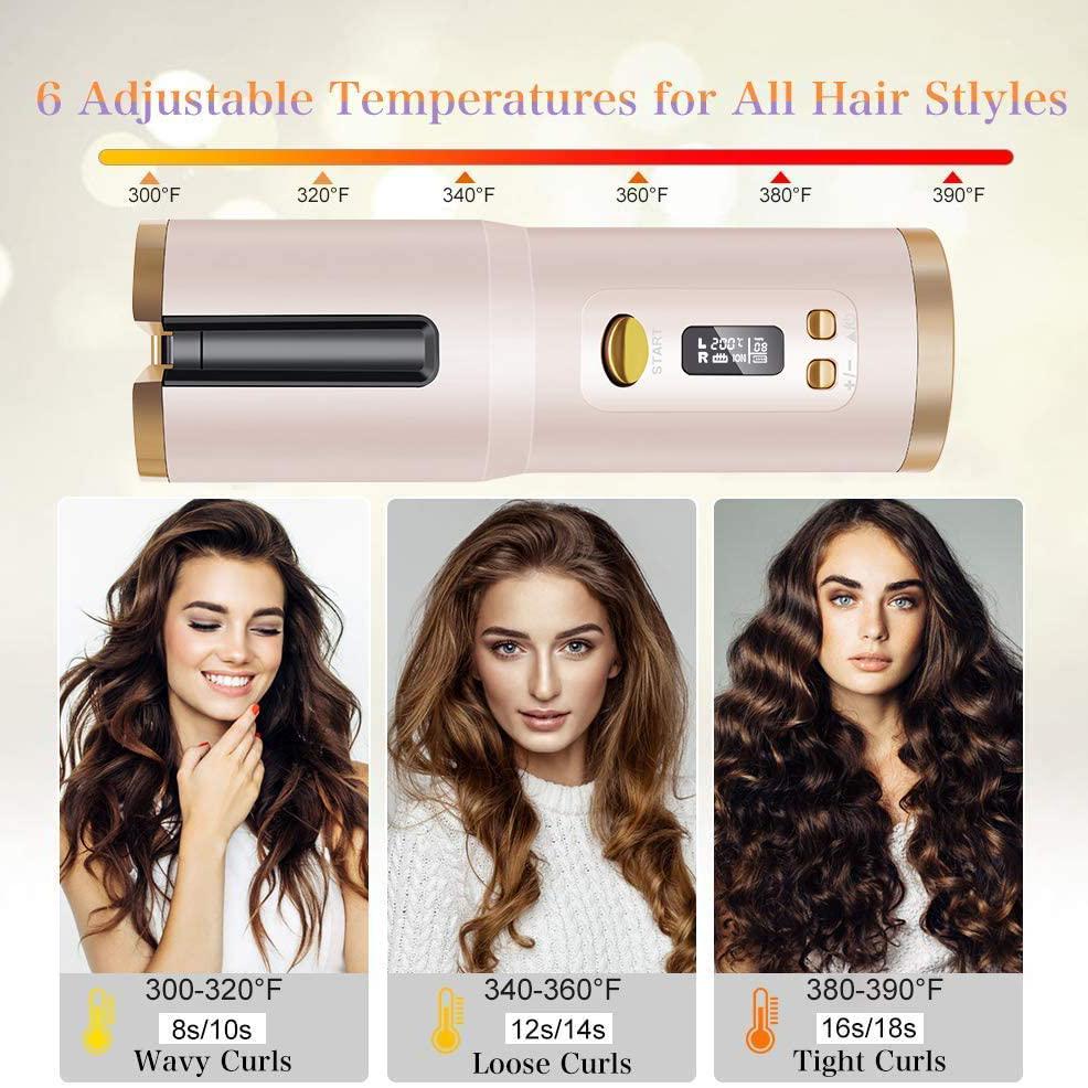 Skorter | Wireless Automatic Portable Ceramic Drum Hair Curling Iron