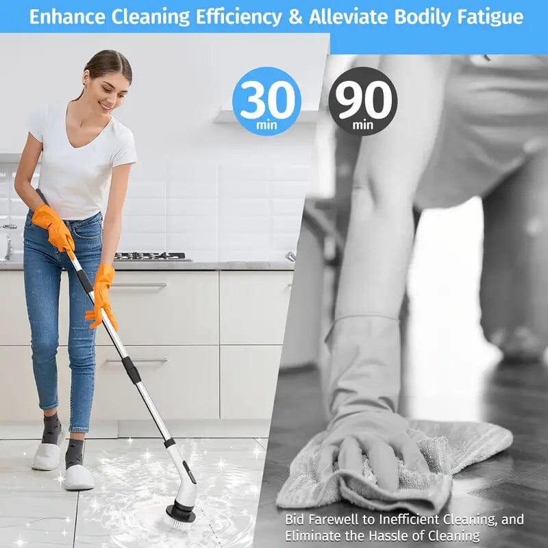 Skorter | Wireless electric double adjustable speed spin scrubber