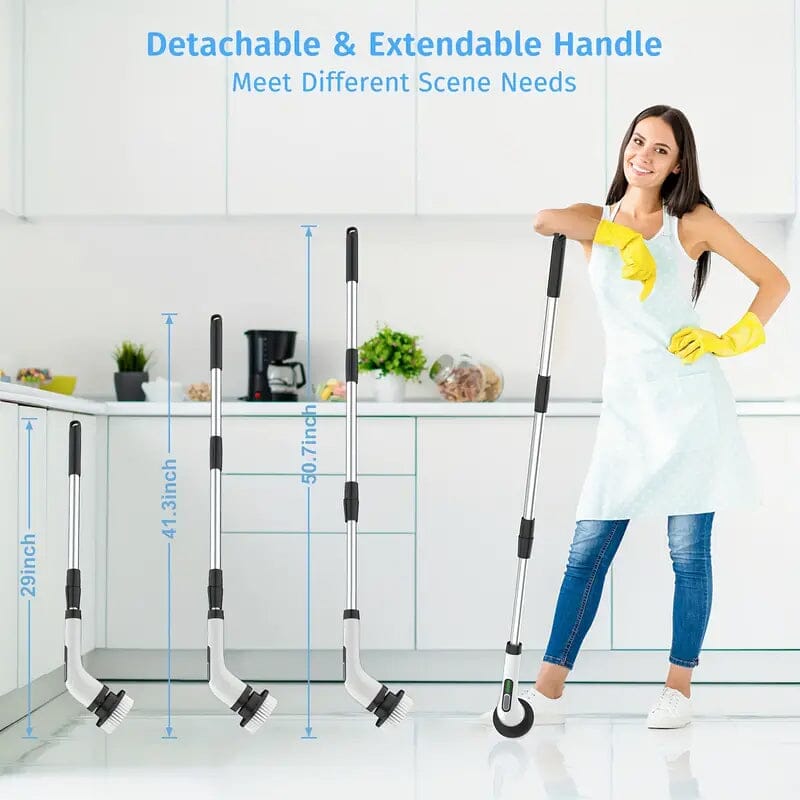 Skorter | Wireless electric double adjustable speed spin scrubber