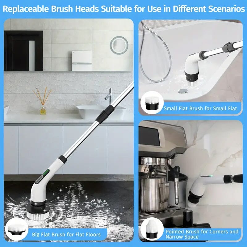 Skorter | Wireless electric double adjustable speed spin scrubber