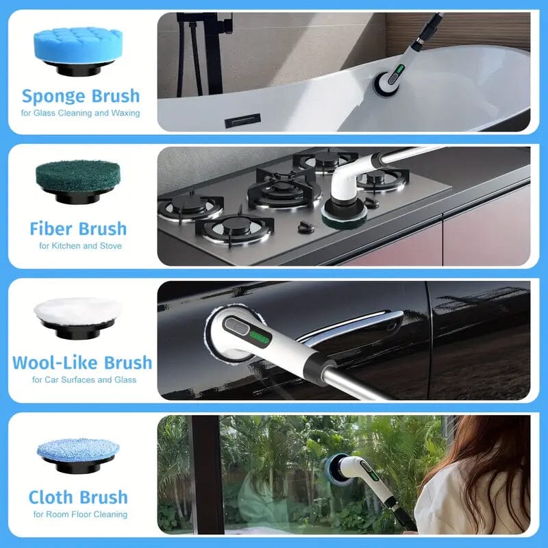 Skorter | Wireless electric double adjustable speed spin scrubber