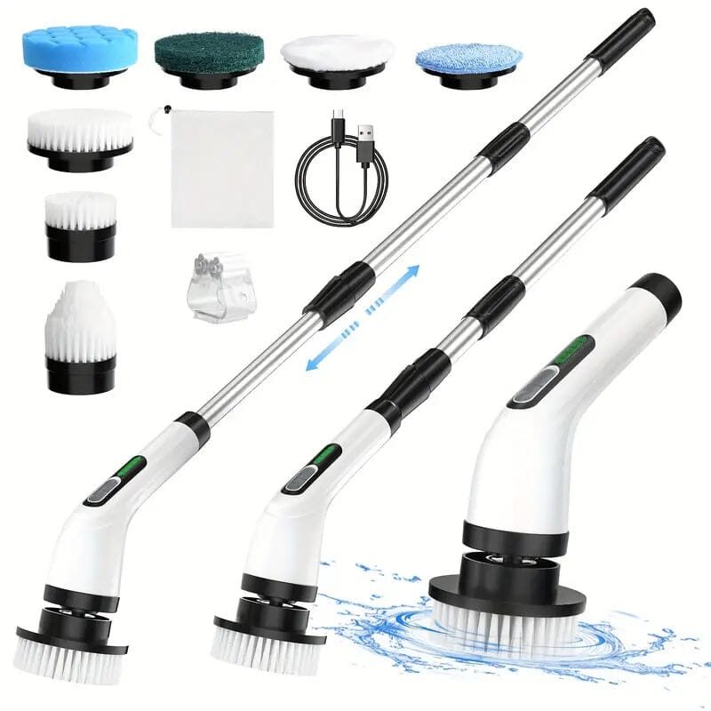 Skorter | Wireless electric double adjustable speed spin scrubber