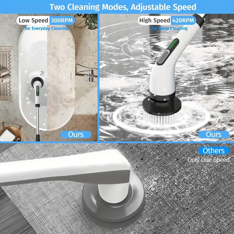 Skorter | Wireless electric double adjustable speed spin scrubbing brush