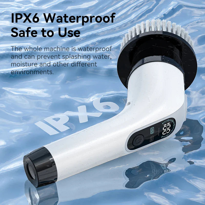 Skorter | Cordless Electric Spin Cleaning Brush with 7 Attachments – Waterproof