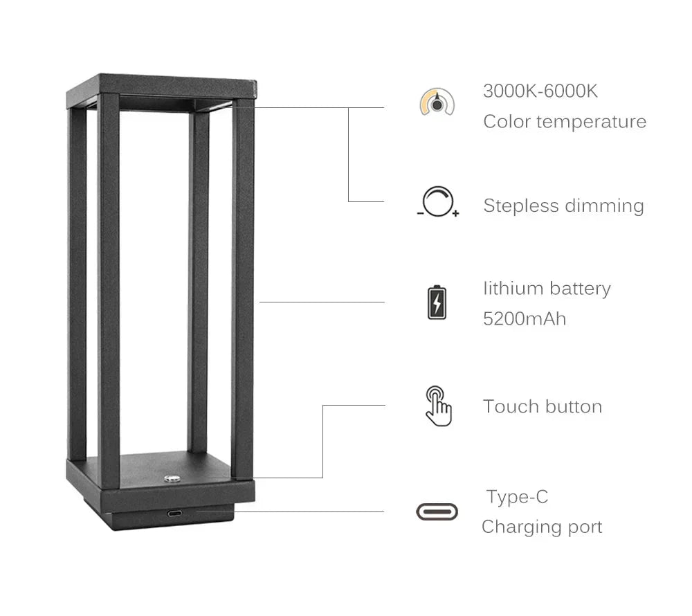 Skorter | Wireless LED Touch Sensor Table Lamp
