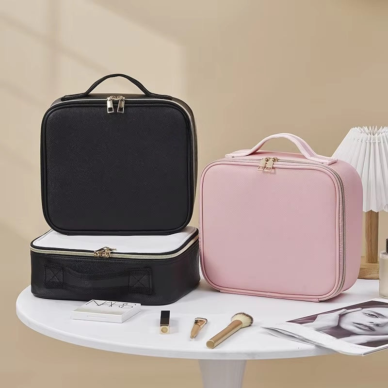 Skorter | Travel Makeup Bag with LED Mirror and Spacious Storage