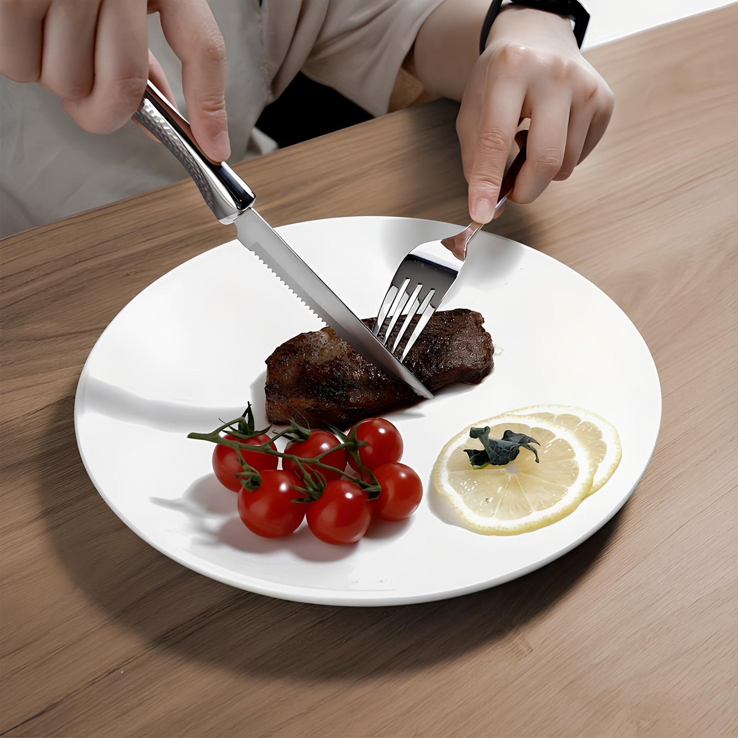 Skorter stainless steel steak set of 6 - The jewelry