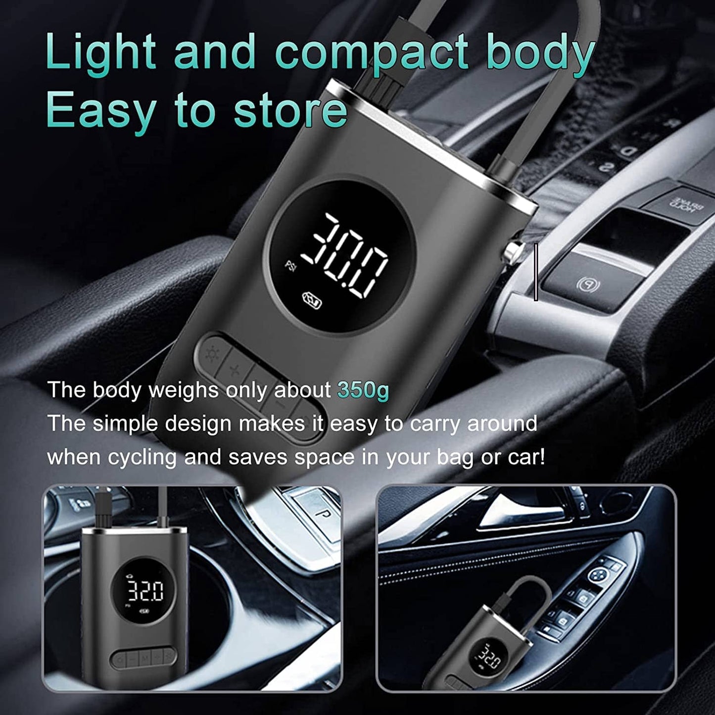 Skorter | Cpplia Wireless Air Pump Digital Tire Pressure Detection LED Tire Inflator
