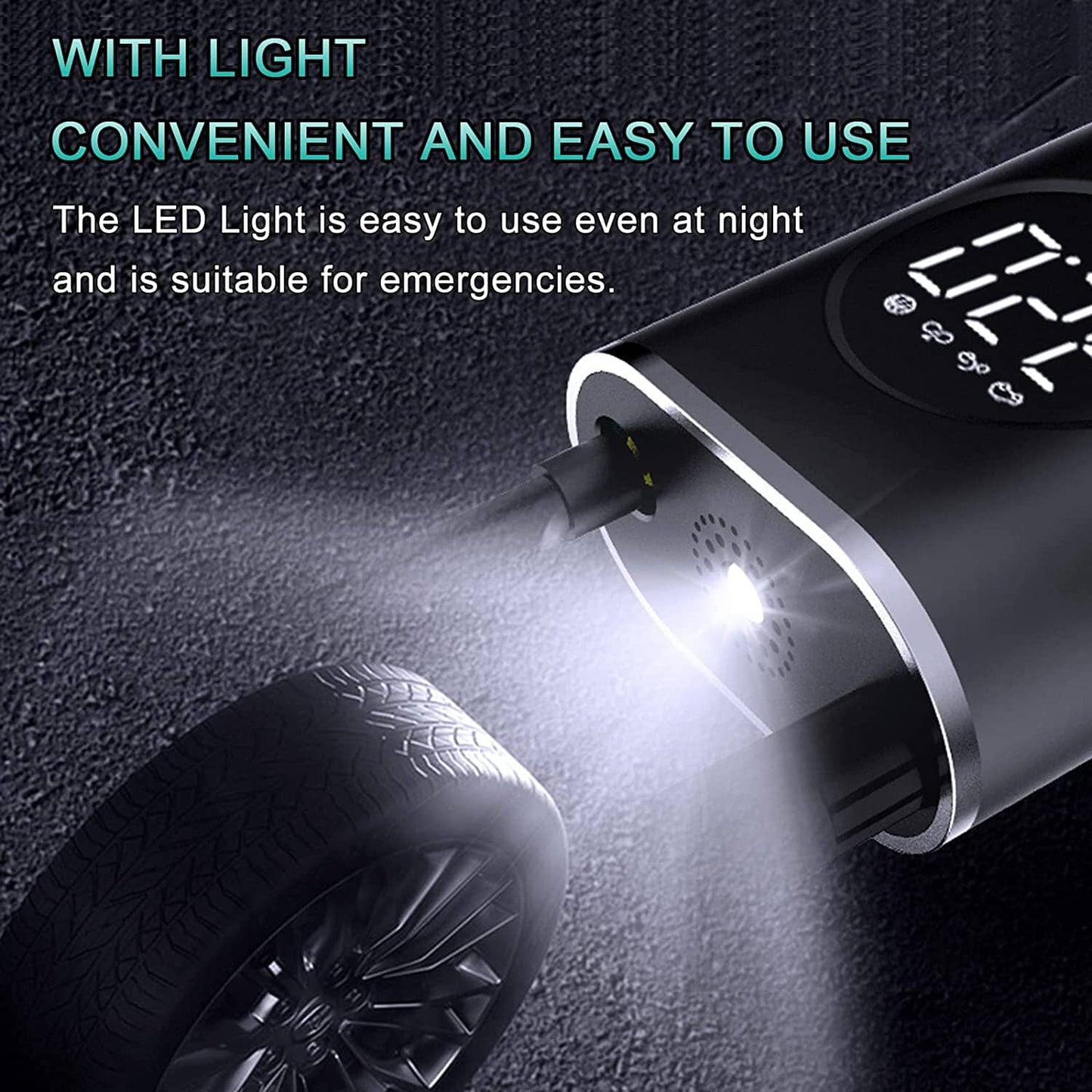 Skorter | Cpplia Wireless Air Pump Digital Tire Pressure Detection LED Tire Inflator