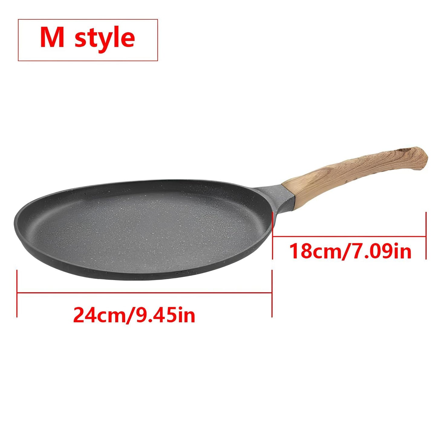 Skorter Non-stick Gray with Wooden Handle