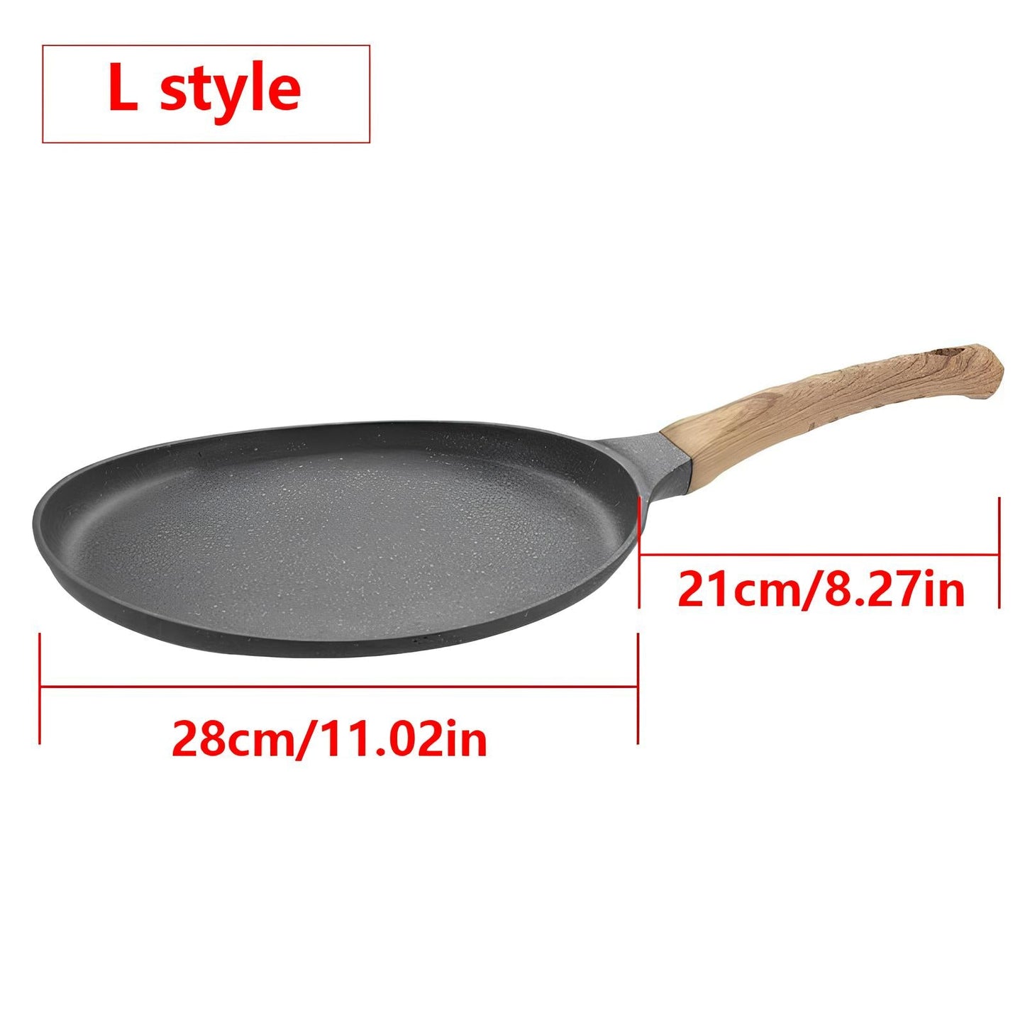 Skorter Non-stick Gray with Wooden Handle
