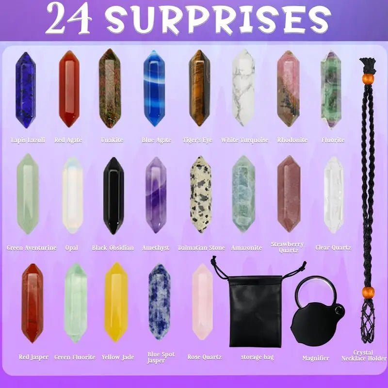Skorter | CRYSTAL ADVENT CALENDAR 2025 – 24 Unique Crystals for a Magical Christmas Countdown