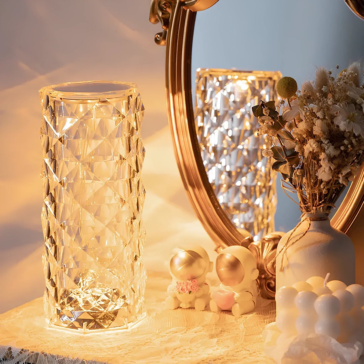 Skorter | Crystal Table Lamp with Touch Control - Aurora