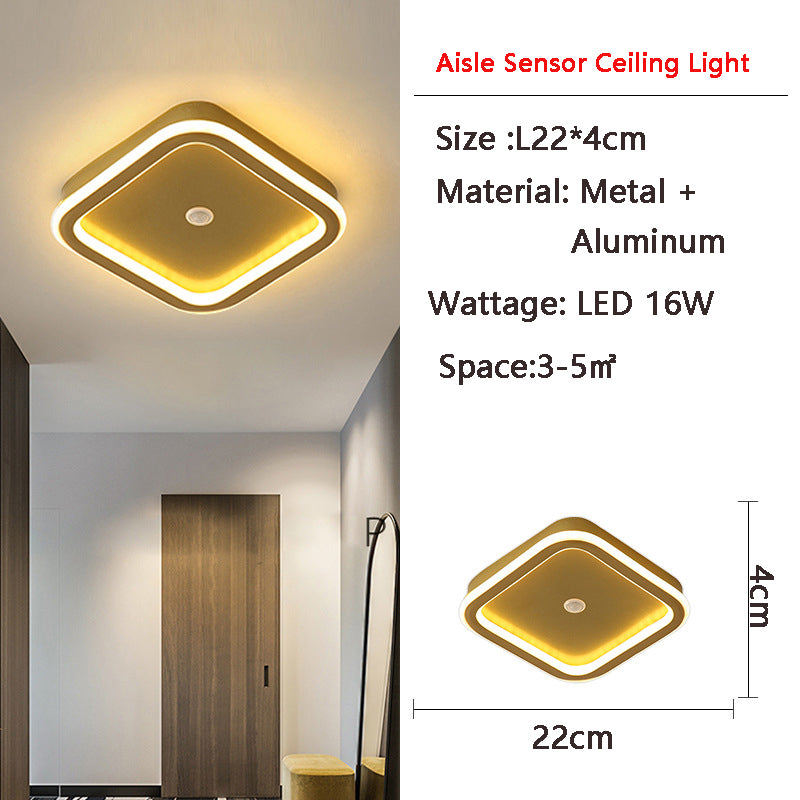 Skorter | MotionGlide PIR Motion Sensor LED Ceiling Light | Smart Lighting | Energy Efficient | Perfect for Hallway & Bathroom