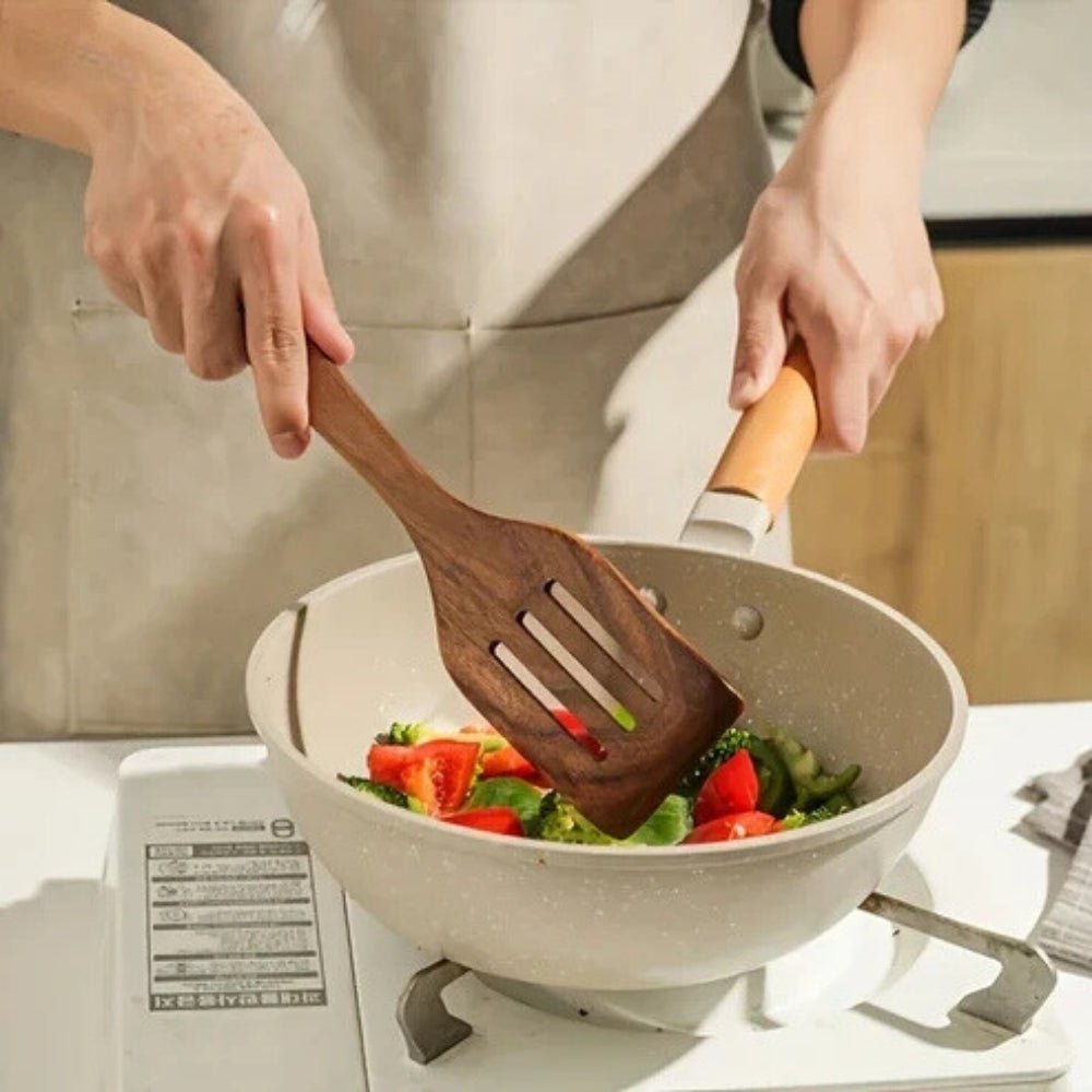 Skorter | CULINAWOOD Utensil Set – Premium Teak Cooking Tools for Sustainable Use