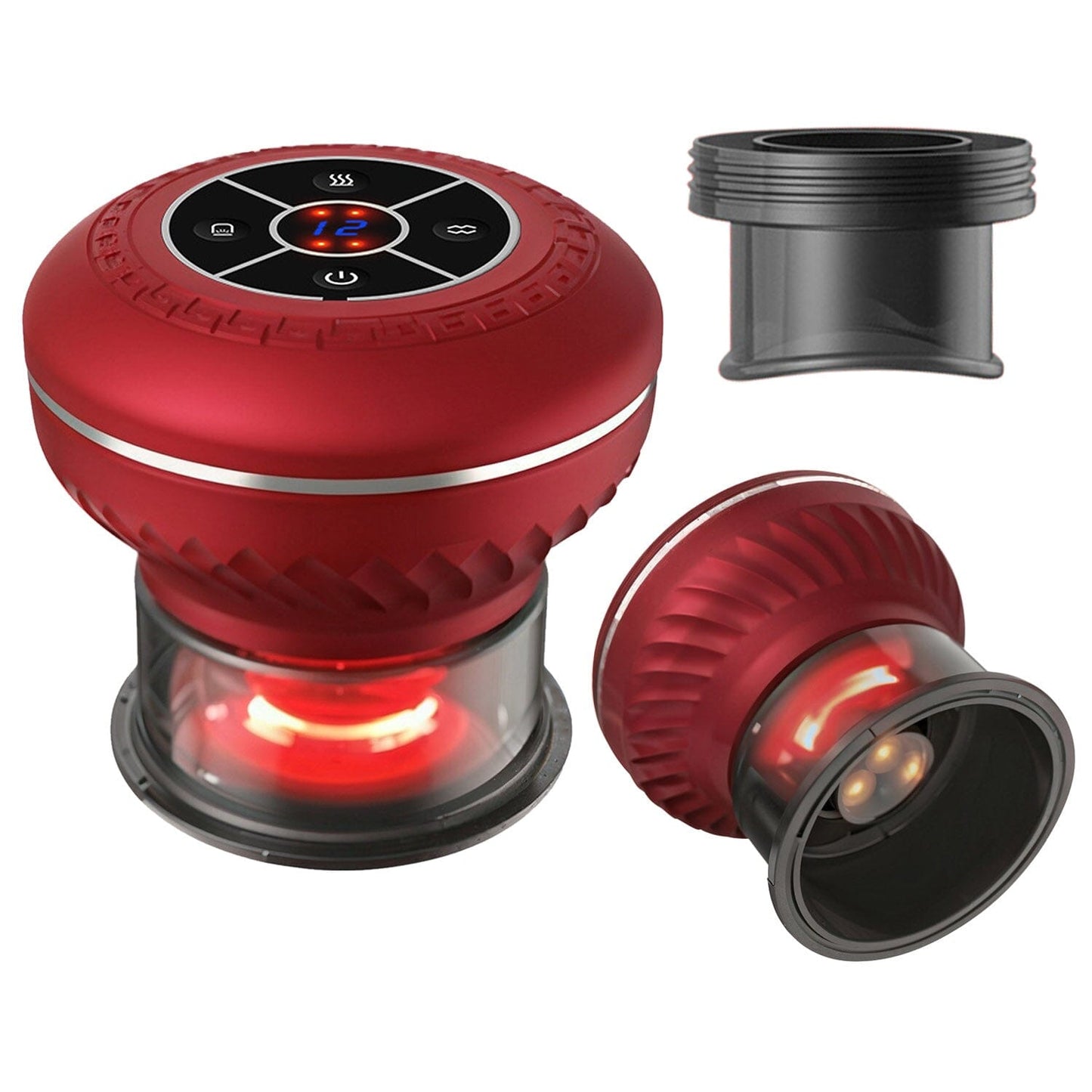 Skorter | Cuppin Therapy Massage Device with Red Light Heat Treatment 16 Level Temperature