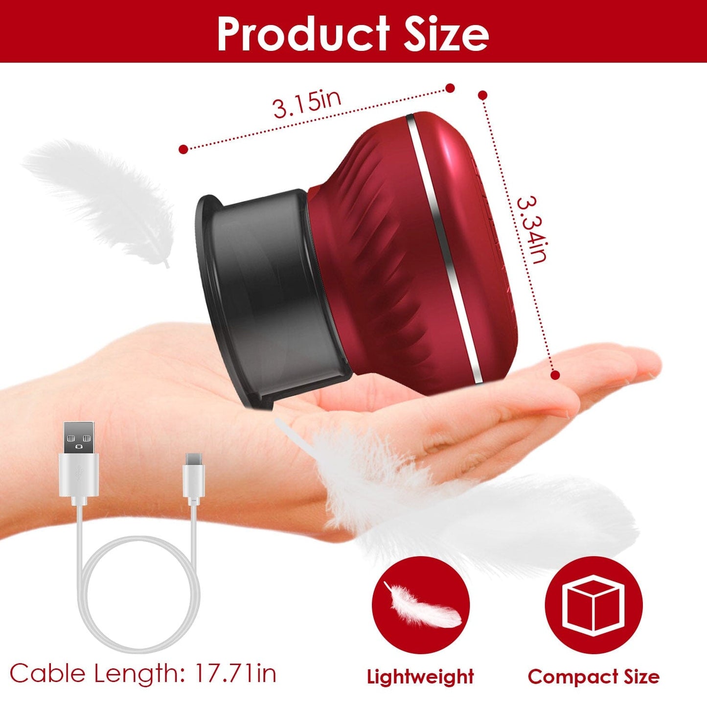 Skorter | Cuppin Therapy Massage Device with Red Light Heat Treatment 16 Level Temperature