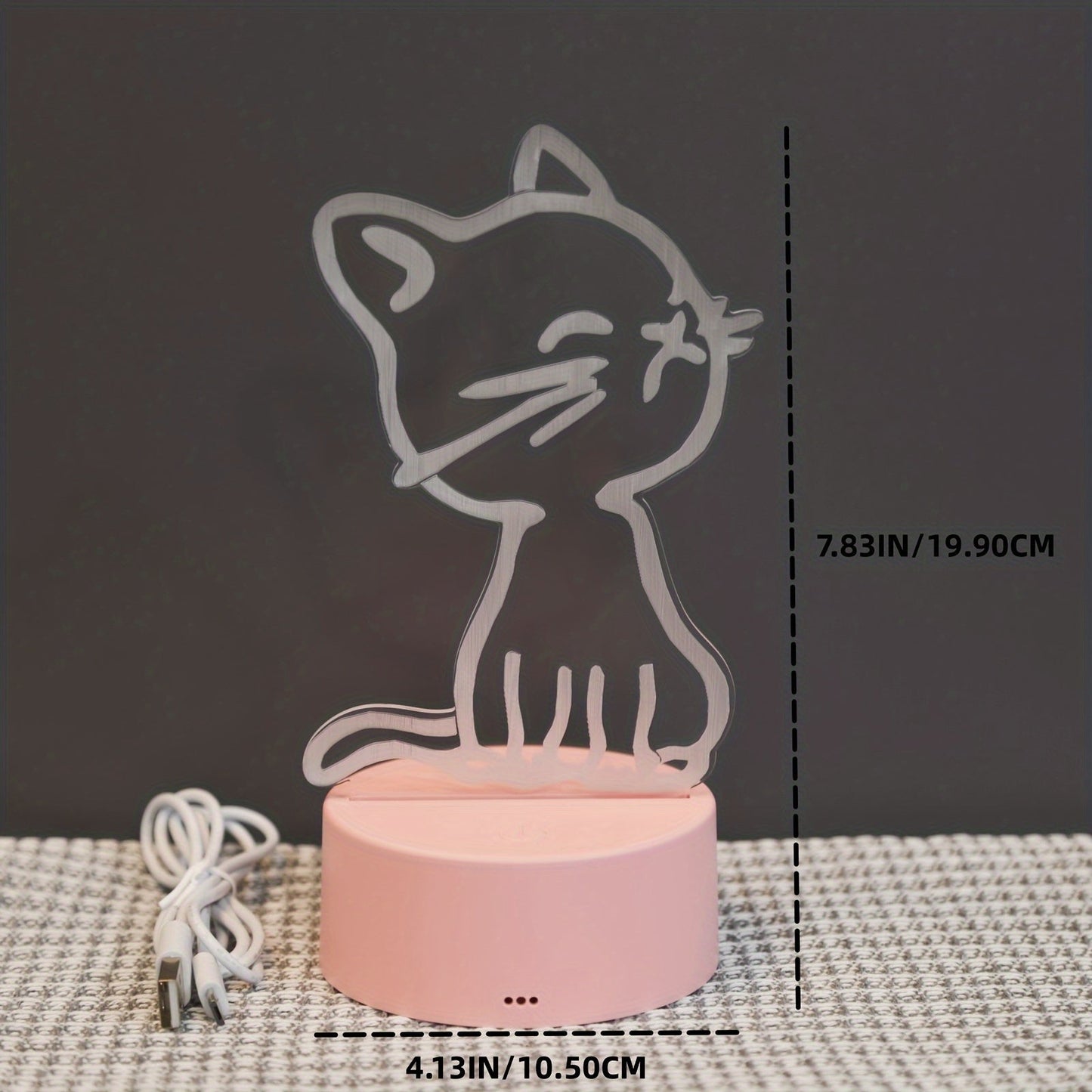 Skorter | GlowPaw - Touch-Controlled 3D Cat Night Light