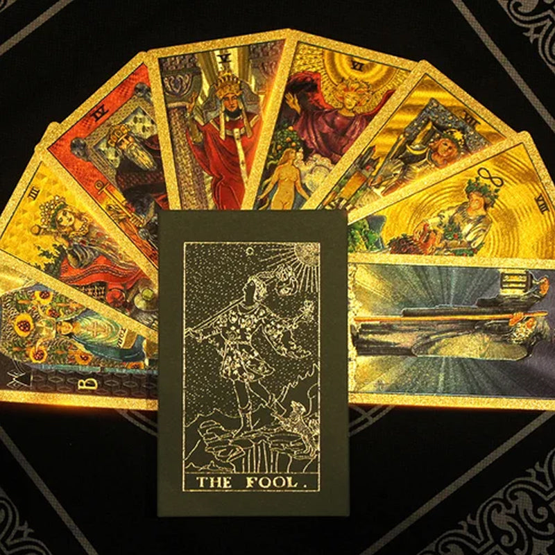 Skorter | Explore the Mystical World of Tarot Gold Foil Tarot