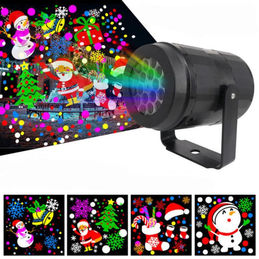 Skorter | LED Christmas Projector Snowflake Light Show – Waterproof Outdoor Lamp with 16 Patterns